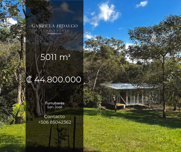 Terreno en venta en Turrubares 5,011 m² con río | Ideal Airbnb o casa de descanso