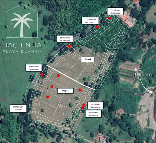 Lotes y Quintas en Hacienda Playa Blanca, Punta Morales, Puntarenas