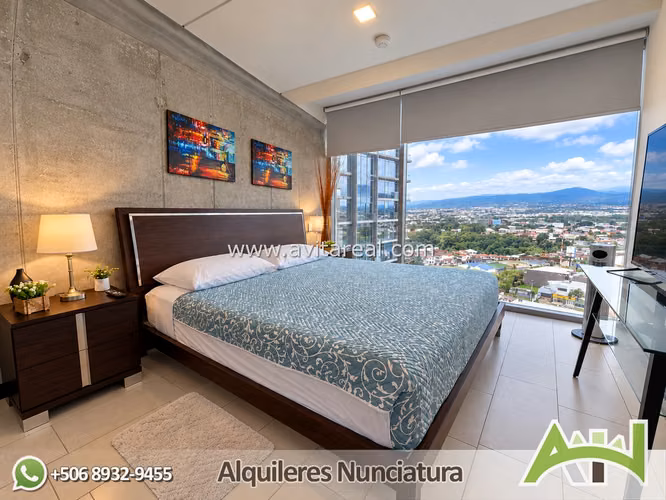 Apartamento amueblado de 2 habitaciones en QBO