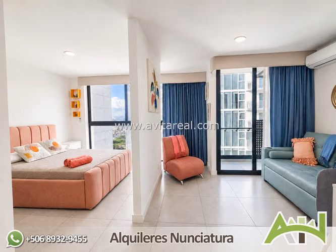 Apartamento estudio amueblado | Sky Garden | AC