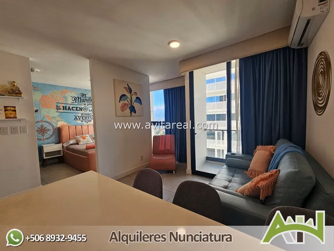 Apartamento estudio amueblado | Sky Garden | AC