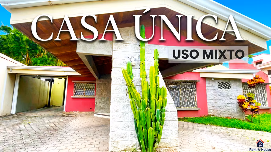Casa en venta en Escazú de un Nivel con Uso Mixto y Gran Lote de 1.103 m² – Oportunidad Única