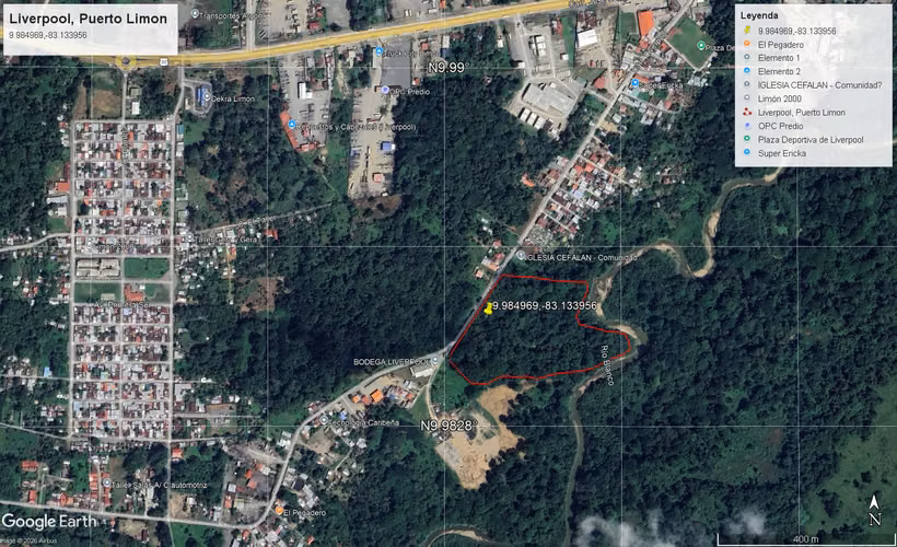 Liverpool, Puerto Limon - Lot 36,000 m2