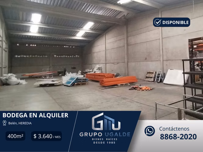 Bodega en Alquiler | Barreal, Heredia