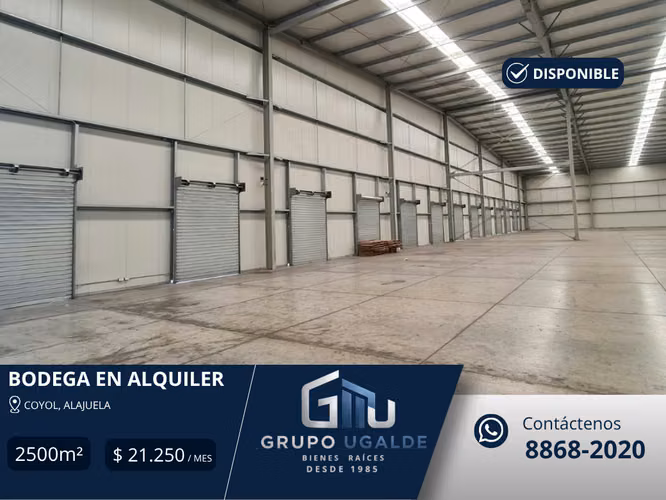 Bodega alquiler Alajuela Coyol