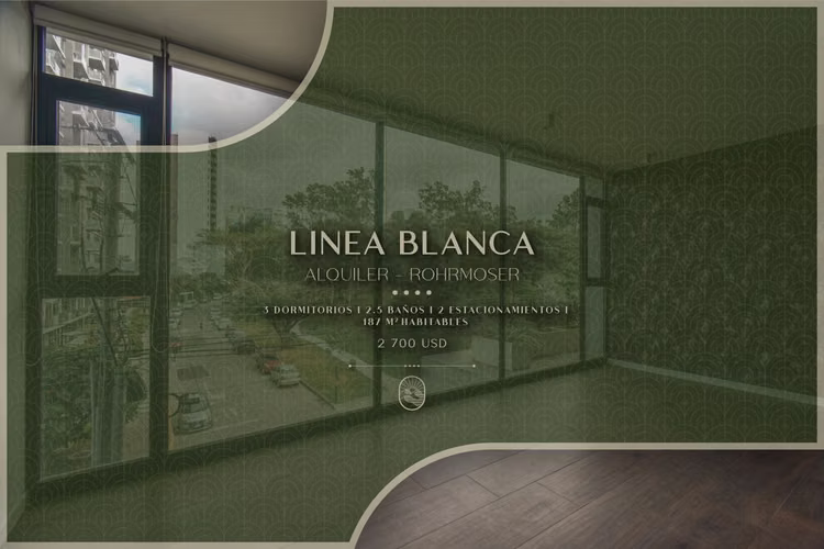 APARTMENT WHITE LINE 3 HAB + 2 PARKING LOT - 124; EXCLUSIVE TOWER - WALKING DISTANCE OF PARKS AND CA