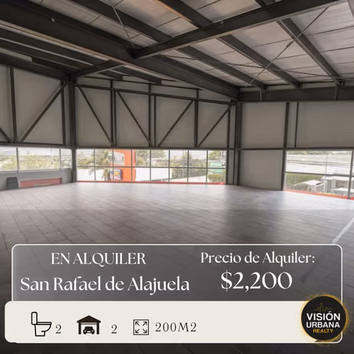 Commercial premises of 200m2 in San Rafael de Alajuela