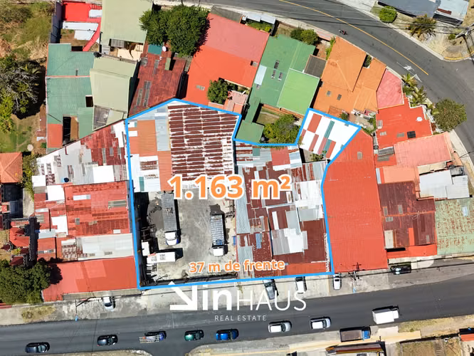 Venta de propiedad comercial de 1163 m2 en Mercedes Norte de Heredia -EU