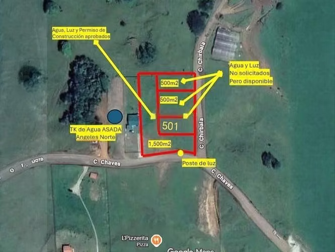 Venta de propiedad de cuatro lotes en Los Angeles-San Ramon-Alajuela - Imagen 2