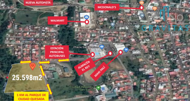 Propiedad en venta en San Carlos, ideal para desarrollo ID 1200