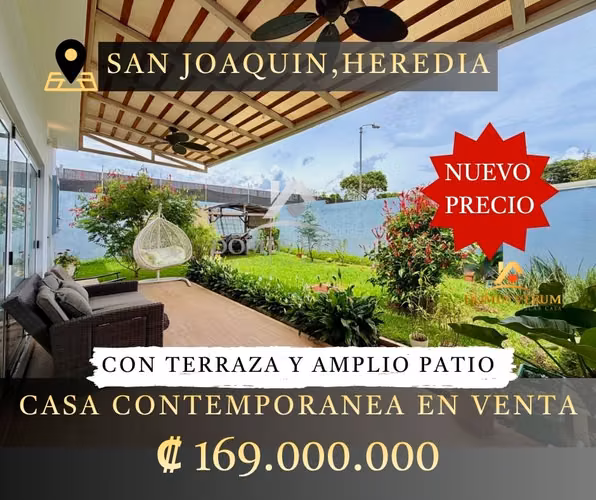 Venta de Casa Contemporánea en San Joaquín de Flores — Condominio Exclusivo