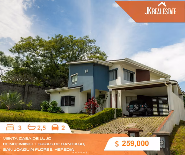VENTA  CASA CONDOMINIO TIERRAS DE SANTIAGO