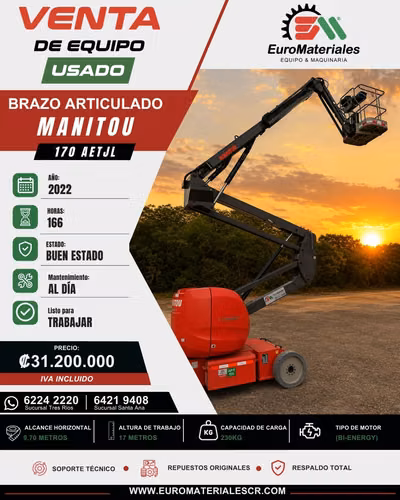 170 AETJL MANITOU Articulating Boom - Year 2022