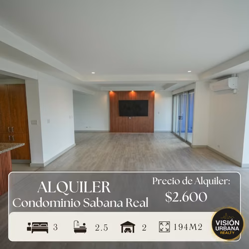 Apartamento con Línea Blanca de 3 Habitaciones con vista panorámica en La Sabana