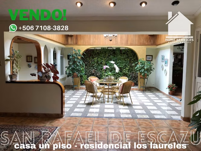 VENDO! Hermosa  Casa de 1 Piso – Los Laureles, San Rafael, Escazú.