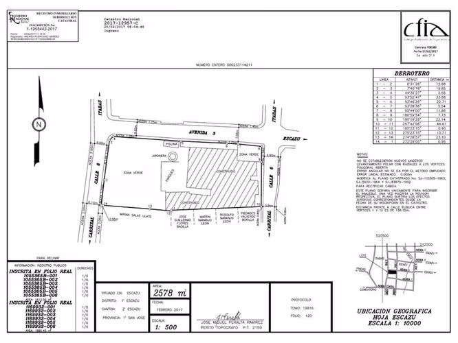VENTA DE LOTE EN ESCAZÚ PARA INVERSIÓN