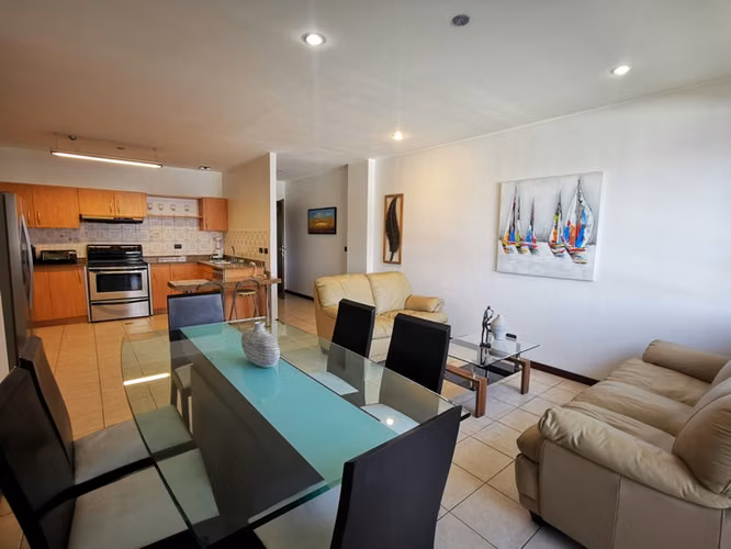 Apartamento amueblado en alquiler, Escazú, Trejos Montealegre.