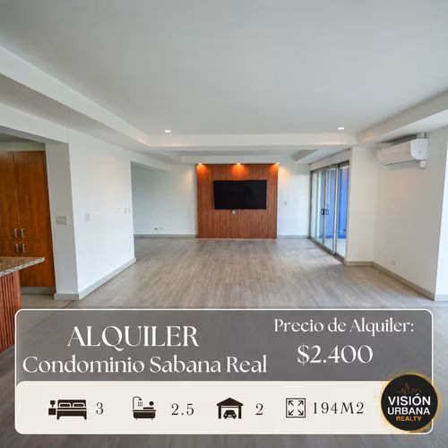 Apartamento con Línea Blanca de 3 Habitaciones con vista panorámica en La Sabana - Imagen 1