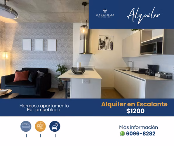 APARTAMENTO EN ESCALANTE AMUEBLADO - Imagen 2