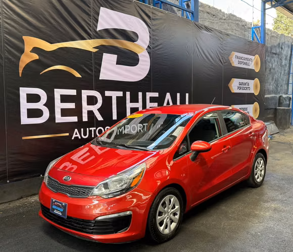 KIA RIO 2017 ROJO AUTOMÁTICO MOTOR 1600 CC