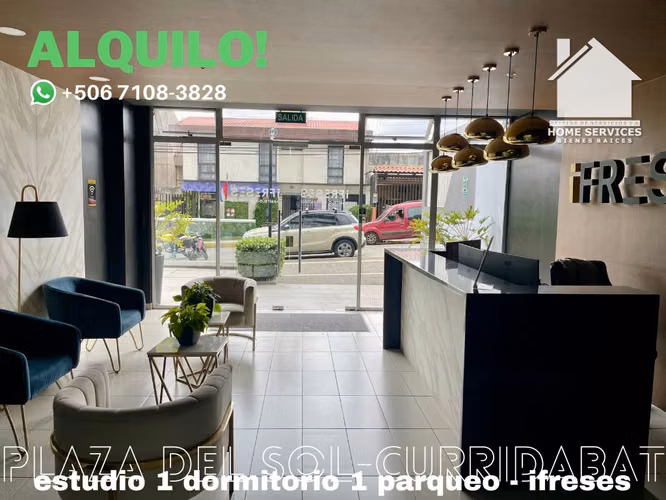 ALQUILO! Estudio 1 Dormitorio AMUEBLADO  – Plaza del Sol Curridabat - Imagen 2