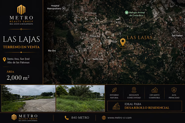 Venta Terreno para Desarrollo Residencial | Las Lajas | Alto de Las Palomas, Santa Ana - Imagen 3