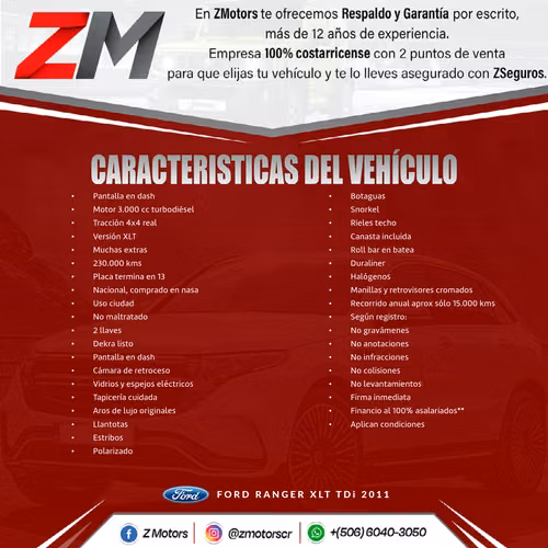 FORD RANGER XLT TDi 2011