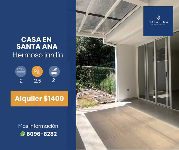 HERMOSA CASA CON JARDIN