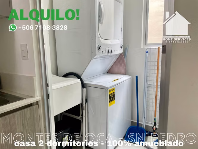 ALQUILO! 2 Dormitorios, 100% Amueblado – Sabanilla Montes de Oca.