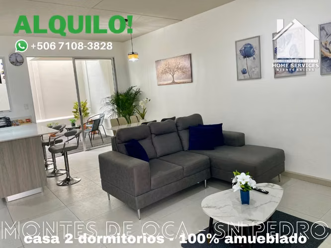 ALQUILO! 2 Dormitorios, 100% Amueblado – Sabanilla Montes de Oca.