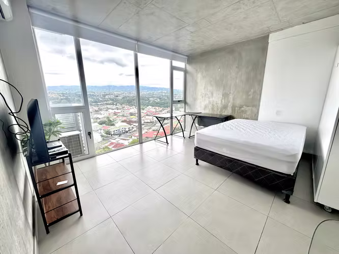 ALQUILER DE APARTAMENTO FULL AMUEBLADO EN TORRE EN CURRIDABAT CON AIRE ACONDICIONADO - Imagen 3