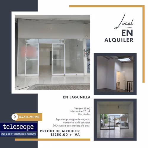 Alquiler de Local Comercial en Lagunilla de Heredia