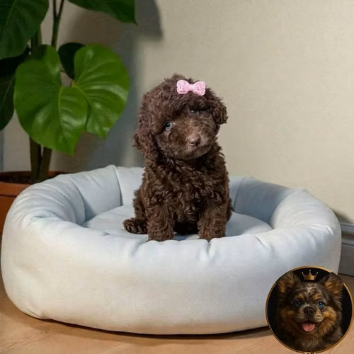 French Poodle Chocolate - Imagen 4