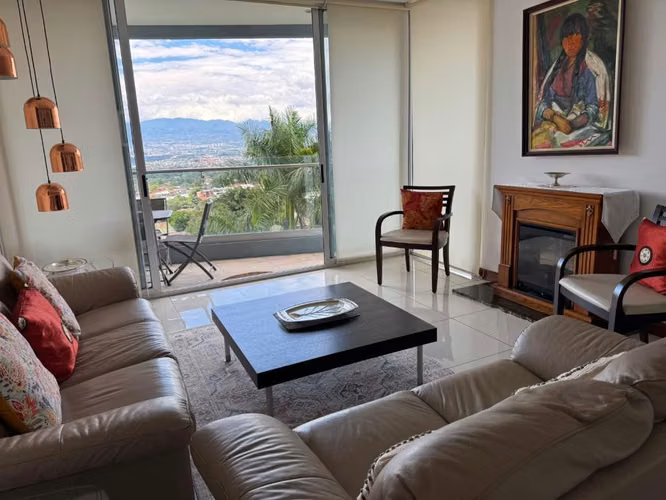 Escazú – Se Alquila Espacioso y Moderno Apartamento Amueblado - Imagen 2