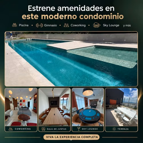 Apartamento en Venta San José SkyHouse NUEVO 2 Habitaciones Piso 10 Vista y Amenidades - Imagen 6