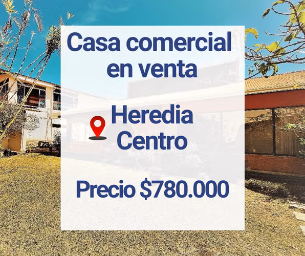 Venta propiedad comercial en Heredia Centro