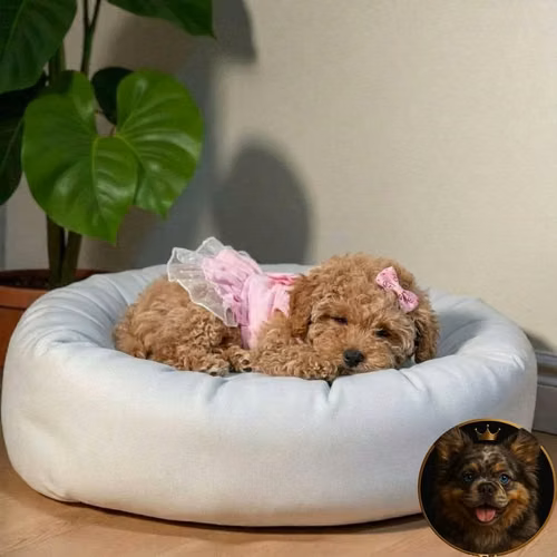 French Poodle Apricot