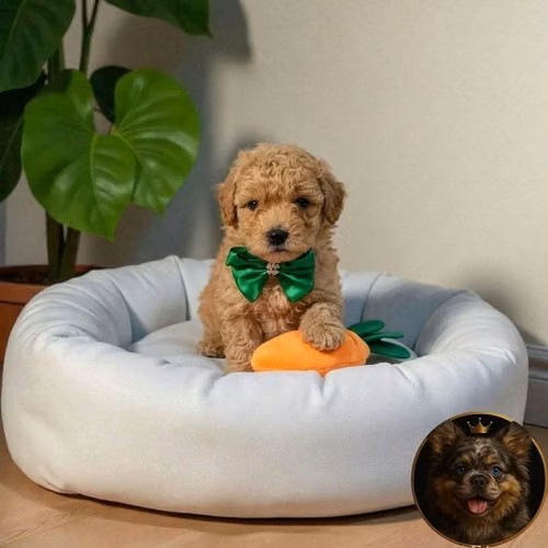 French Poodle Apricot