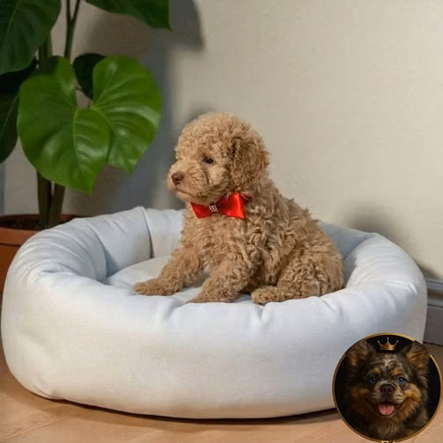 French Poodle Apricot