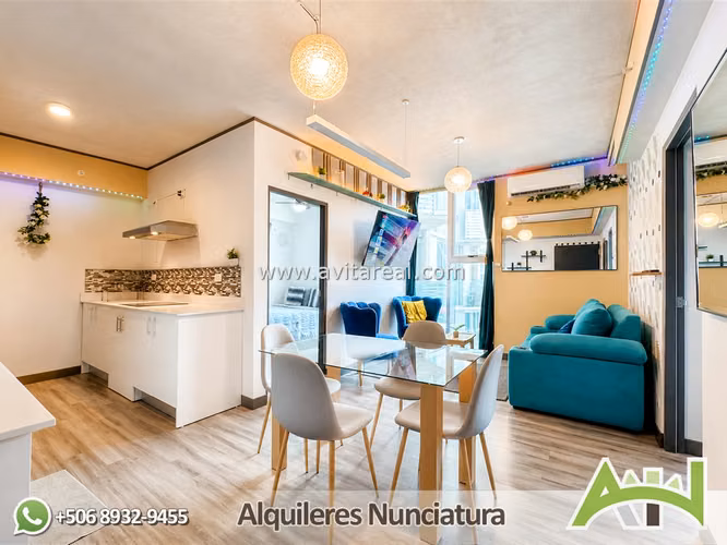 Apartamento amueblado de 2 habitaciones | Secrt Sabana | AC - Imagen 7