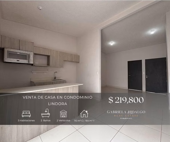 Venta de casa de una planta en condominio, Lindora, Santa Ana