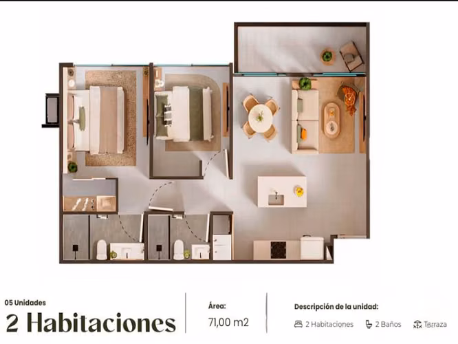 APARTAMENTOS EN PRE-VENTA EN SANTA ANA, POZOS - Imagen 2