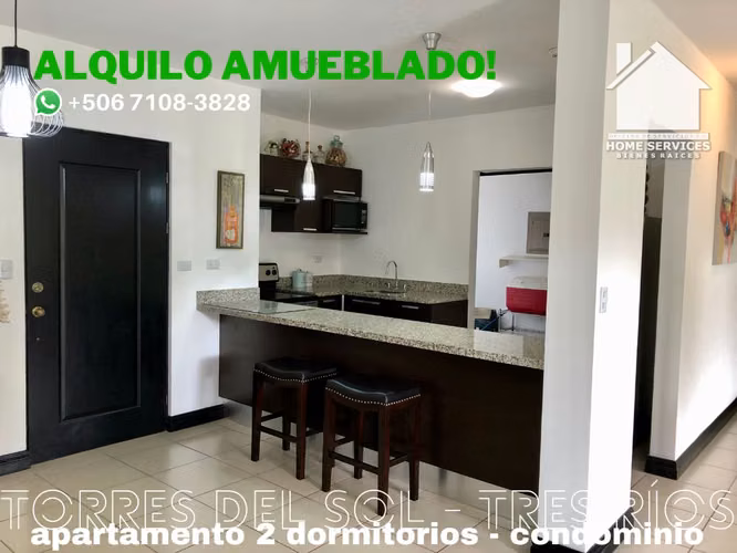 ALQUILO 100% AMUEBLADO! 2 Dormitorios - Tres Ríos.