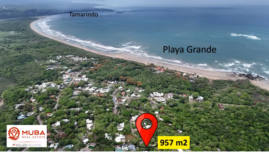Lote 957 m² uso mixto en el Corazón de Playa Grande – Medidor de agua Instalado