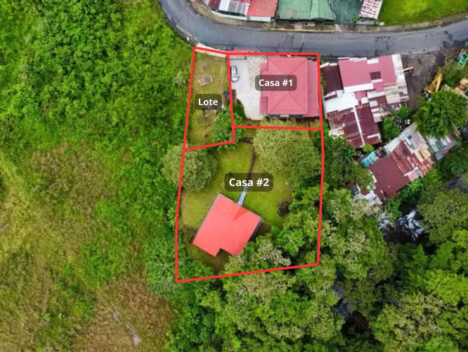 3 Lots= 2 Casas + Lote, =1,446 m² de bienes raices-Premium de Uso Mixto -Ciudad Quesada