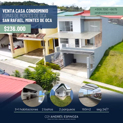 AE ARQUITECTURA | VENTA CASA CONDOMINIO LOMAS MONTES DE OCA AE 1286