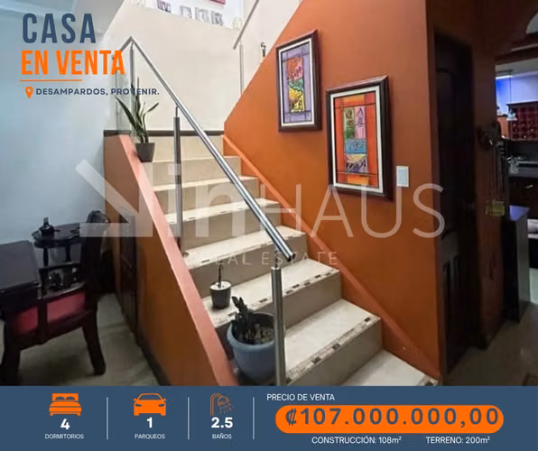 Venta de casa en Desamparados Porvenir-DB