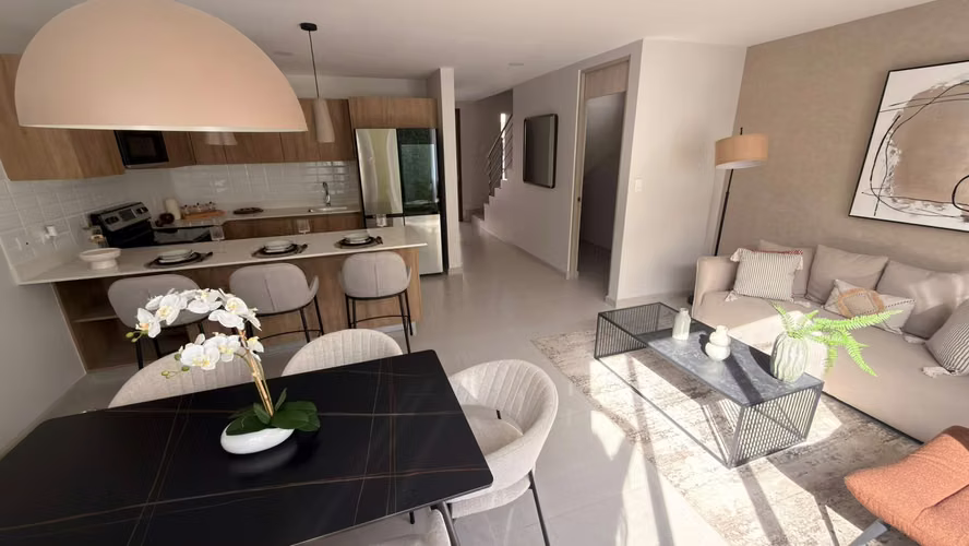 Casa en venta en Condominio Hacienda el Cafeto . Ribera de Belen . 100 % financiamiento