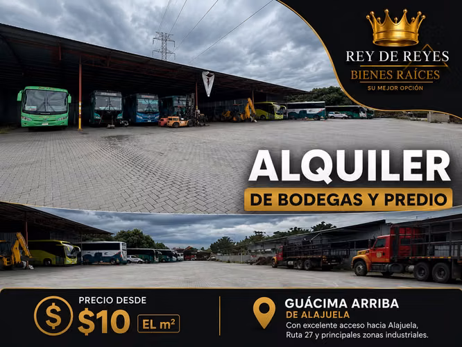 ALQUILER DE BODEGAS Y PREDIO - GUACIMA / ALAJUELA - Imagen 1