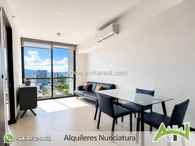 Apartamento amueblado de 1 habitación | Torre Rohrmoser | AC - Imagen 7